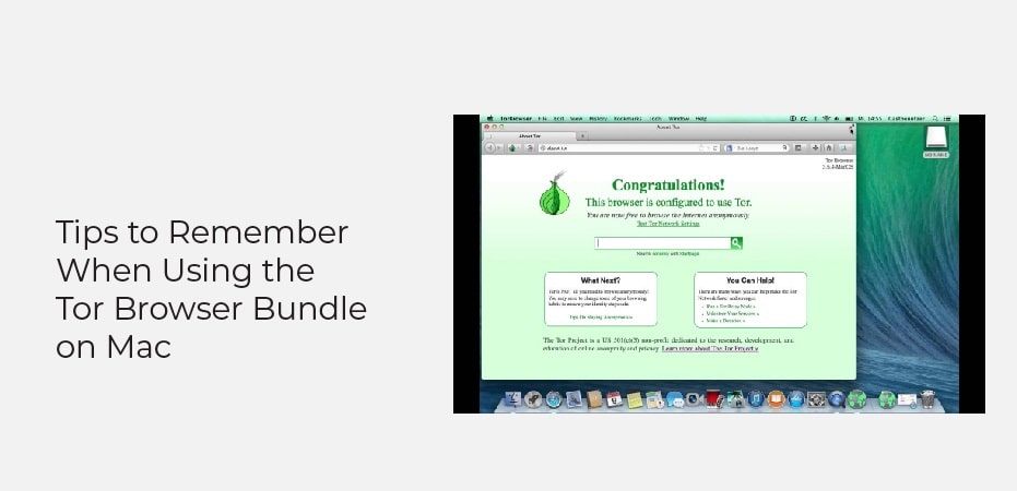 Using the Tor Browser Bundle on Mac