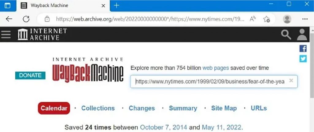 Wayback Machine: best deep web search engines